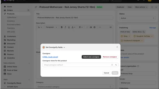 Consignify screenshot