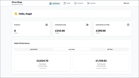 Consignify screenshot
