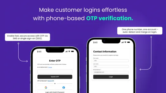 Hyper OTP Login with Phone screenshot