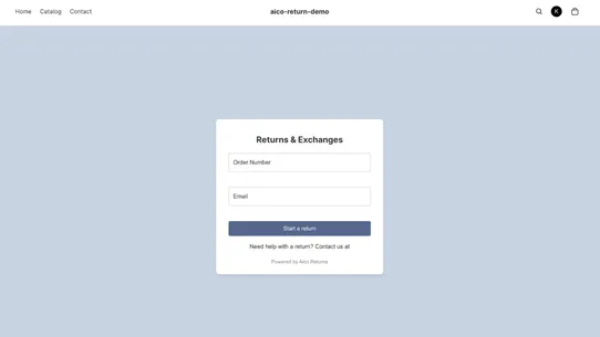 Returns &amp; Exchanges by aico screenshot