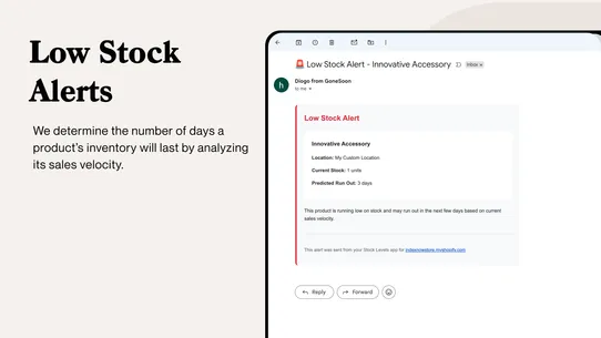 GoneSoon: Low Stock Alerts screenshot