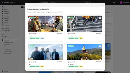 Sprinix Instafeed screenshot