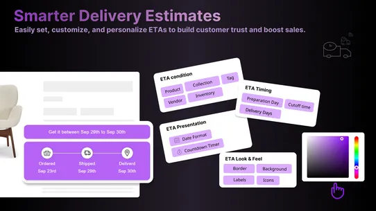 Estimated delivery date screenshot