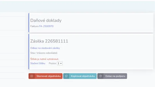 GO Balík screenshot