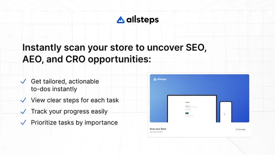 Allsteps: CRO &amp; AEO Audit Tool screenshot