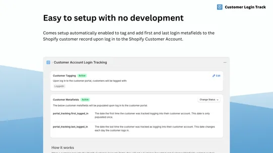 Customer Login Track screenshot
