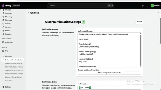 WhatHub – Order Automation screenshot