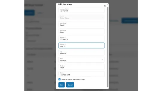B2B Portal screenshot