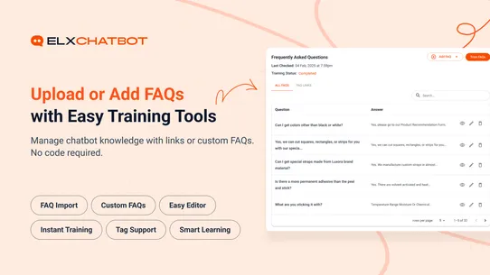 ELX Chatbot: AI &amp; Live Chat screenshot