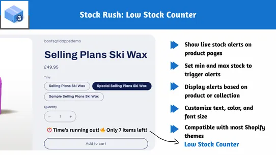 Stock Rush: Low Stock Counter screenshot