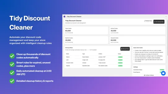 Tidy Discount Cleaner screenshot
