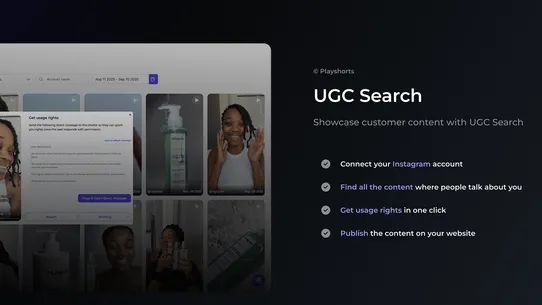 PlayShorts Shoppable Video UGC screenshot