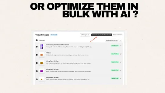 SEO Box: AI Alt Text screenshot