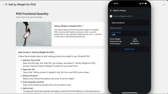 F: Sell by Weight for POS screenshot