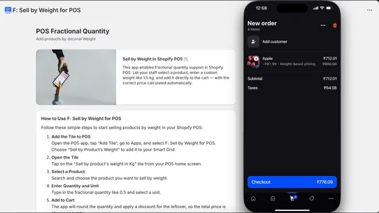 F: Sell by Weight for POS screenshot