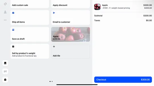 F: POS Sell by Weight screenshot