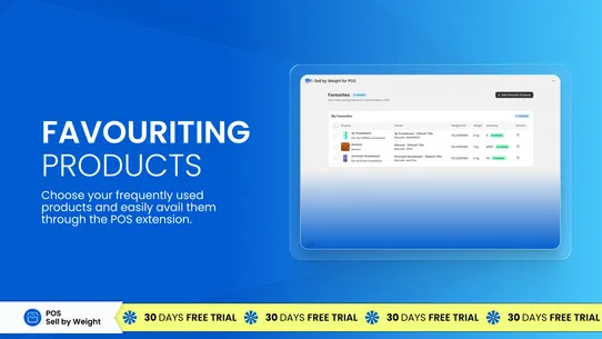 F: POS Sell by Weight screenshot