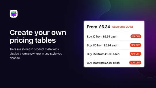 Product Volume Discounts screenshot