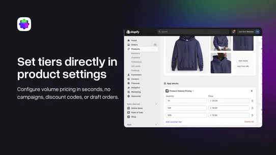 Product Volume Discounts screenshot