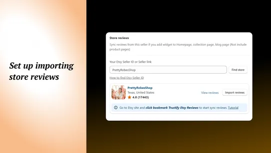 Etsy Reviews Importer screenshot