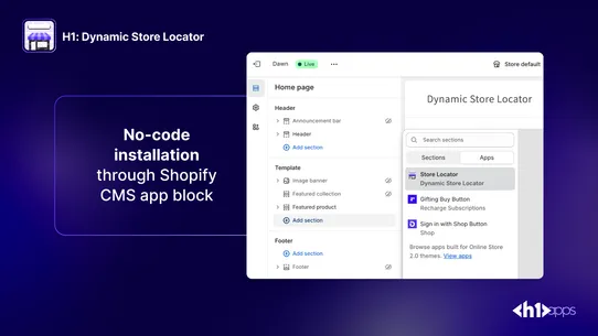 Dynamic Store Locator screenshot