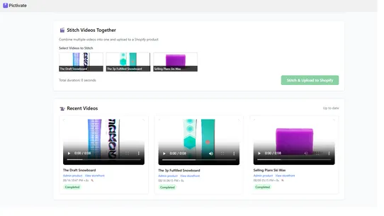 Pictivate screenshot