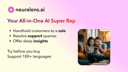 Neuralens AI Sales Chatbot screenshot
