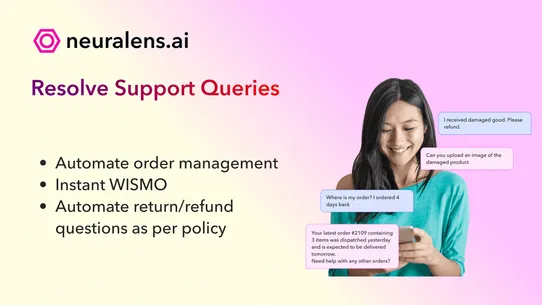 Neuralens AI Sales Chatbot screenshot