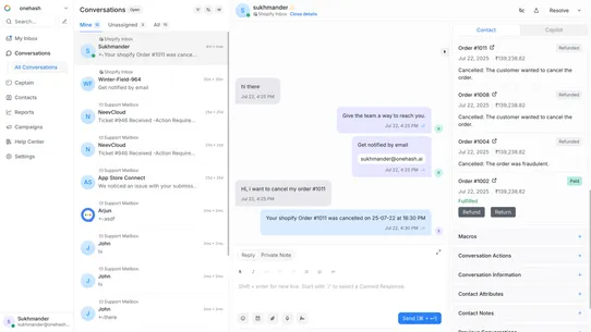 OneHash Chat screenshot
