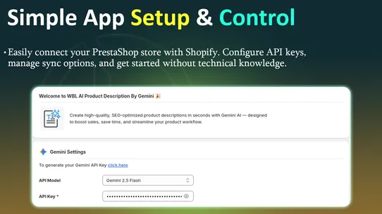 WBL ‑ AI Product Desc Gemini screenshot