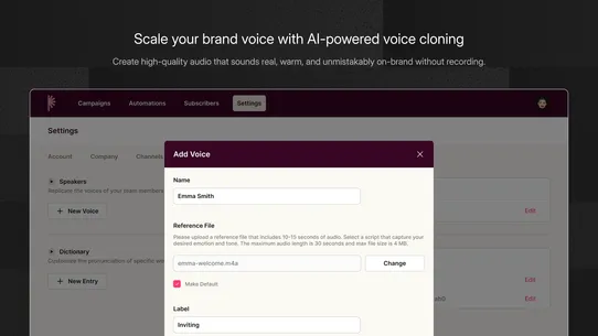 Para: Voice SMS screenshot