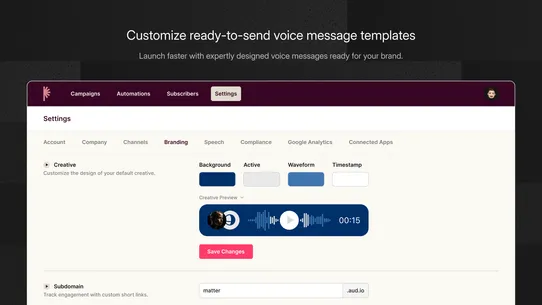 Para: Voice SMS screenshot