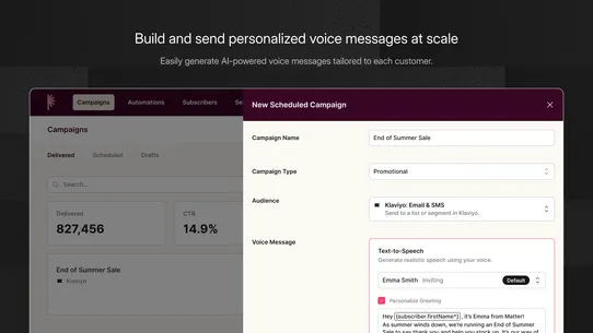 Para: Voice SMS screenshot