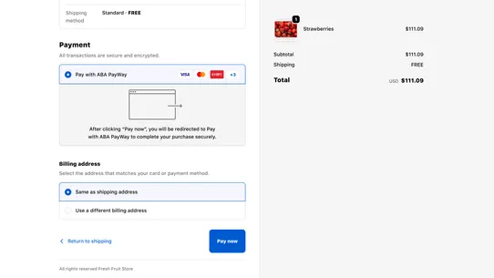 ABA PayWay screenshot