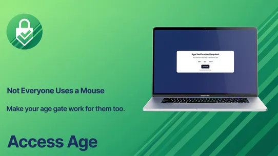 Access Age ‑ Verify Age Modal screenshot