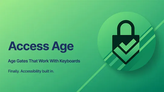 Access Age ‑ Verify Age Modal screenshot
