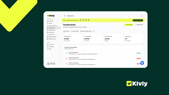Kivly ‑ Fidelización screenshot