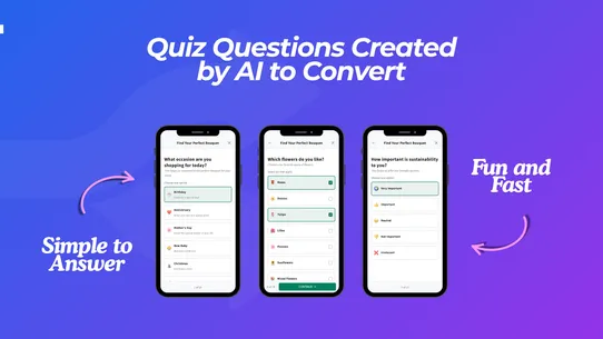 AI Quiz to Cart screenshot