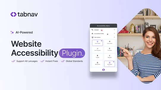 Tabnav Accessibility Widget screenshot
