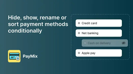 Payment Customization: PayMix screenshot