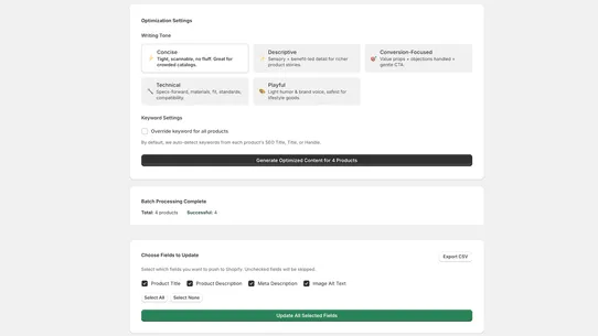 BatchSEO ‑ AI SEO Optimizer screenshot