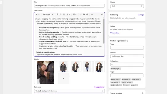 DescribeAI screenshot