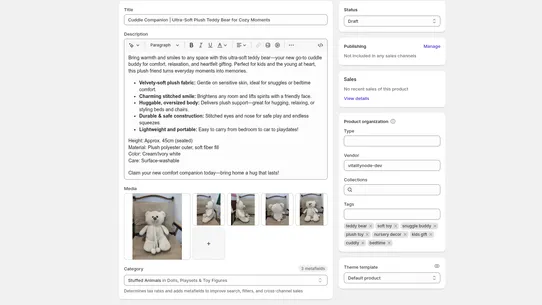 DescribeAI: Product Text &amp; SEO screenshot