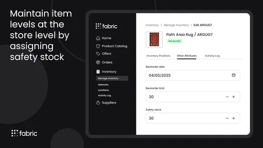 fabric Order Orchestration screenshot