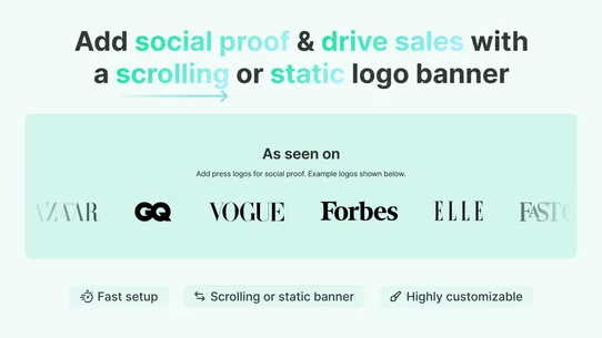 Fab Scrolling Logo Showcase screenshot