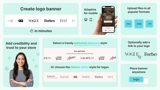 Fab Scrolling Logo Marque Logo screenshot