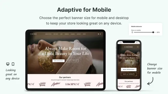 Fab Scrolling Logo Marque Logo screenshot