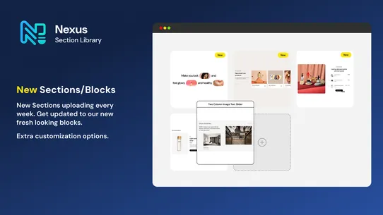Nexus ‑ Section Library screenshot