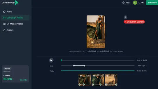 CostumePlay AI Videos &amp; Try‑On screenshot