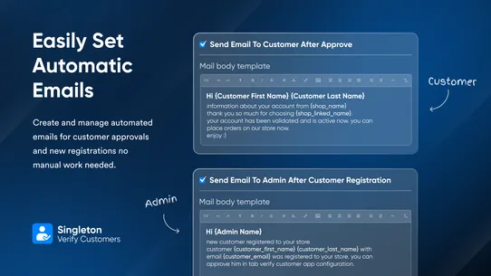 Singleton | Verify Customers screenshot